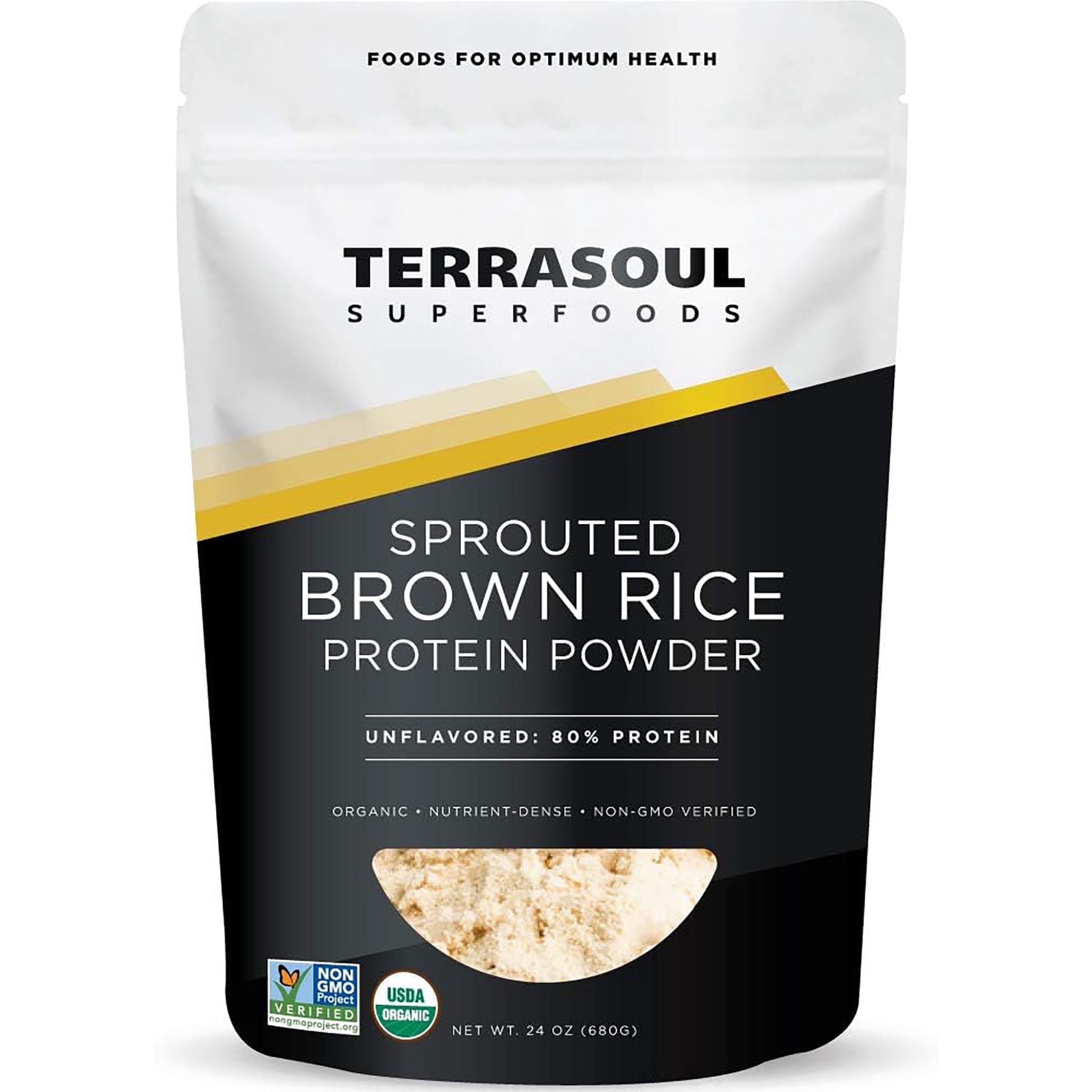 Sprouted Brow Rice Terrasoul Superfoods Organic Sprouted Brown Rice Protein Powder 1.5 Lbs ...