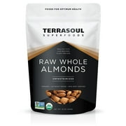 Terrasoul Superfoods Raw Unpasteurized Organic Almonds (Sproutable), 1 Lb