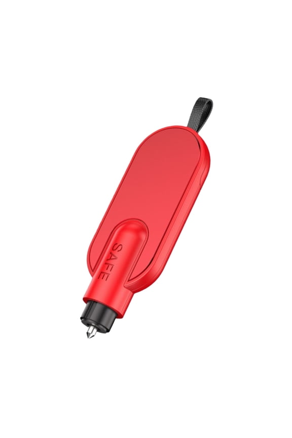 Car Escape Tool, 2-in-1 Car Escape Tool Keychain, Spring-Loaded Window Glass Breaker & Seatbelt Cutter