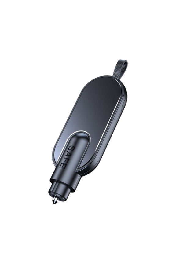 Car Escape Tool, 2-in-1 Car Escape Tool Keychain, Spring-Loaded Window Glass Breaker & Seatbelt Cutter
