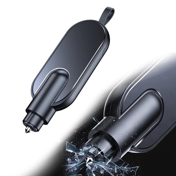 Car Escape Tool, Window Breaker & Seat Belt Cutter, Spring Loaded Safety Hammer With Tungsten Steel Tip, Compact Auto Escape Tool For Car, Truck & Suv
