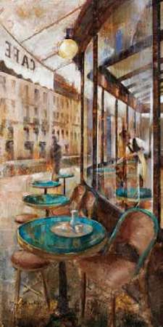 Terraza Caf?? de Flore Canvas Art - Noemi Martin (10 x 20)