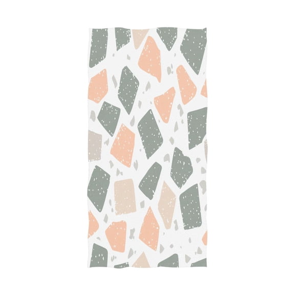 Terrazzo Floor Pattern 64''x32'' Bath Towels Lightweight Quick-Dry Breathable Soft for Gym Travel Swim