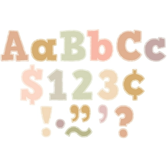 Teacher Created Resources Terrazzo Tones 4" Bold Block Letters Combo Pack, 230 Pieces