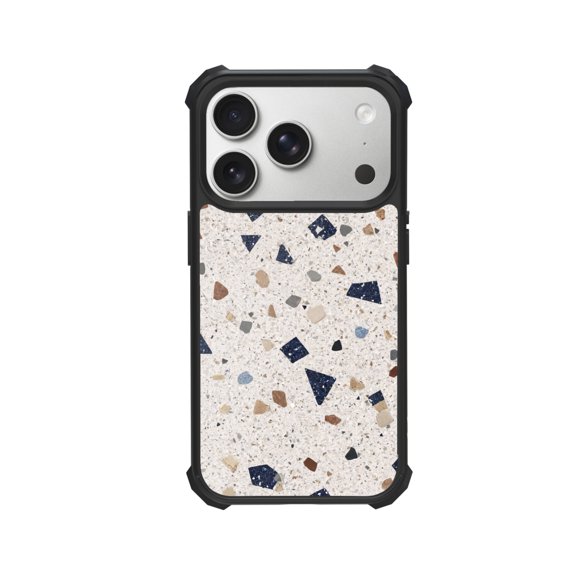 Terrazzo Various Shockproof Case For iPhone 12 13 14 15 16 Pro Max Series – TPU Bumper + Hard PC Back, Air-Cushion Corners