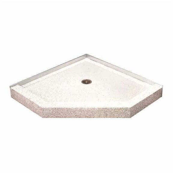 Corner Shower Base 36"x36", Marble Chips SBC-36-2F