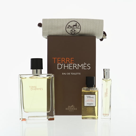 Terre D'hermes by Hermes 3.3 Oz Eau De Toilette Gift Set for Men