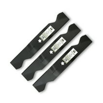 Terre Products, 3 Pack Hi-Lift Lawn Mower Blades, 54 Inch Deck, Compatible with Craftsman, Poulan, Husqvarna, Replacement for PP24007, 187254, 187256, 532187254, 532187256