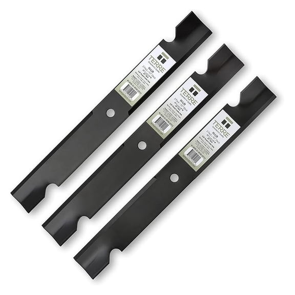 Terre Products, 3 Pack High Lift Lawn Mower Blades, 61 Inch Deck, Replacement for Ferris 1520842, 1520842S, 5020842, 5101755S, Bobcat 112111-03, Scag 48111, 481708, 481712, 539101733