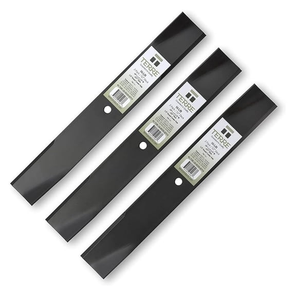 Terre Products, 3 Pack Low Lift Lawn Mower Blades, 52 Inch Deck, Compatible with Toro Timecutter, Replacement for 106-0626, 106-0628, 108-1127, 27-0990, 44-5480, 56-2390, 92-7961