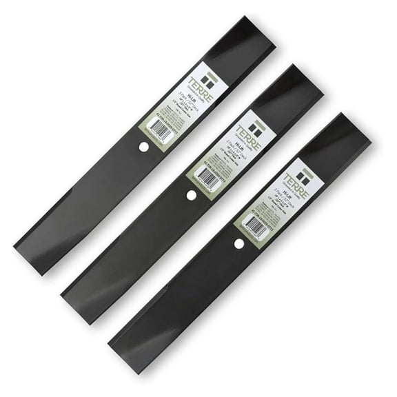 Terre Products, 3 Pack Low Lift Lawn Mower Blades, 52 Inch Deck, Compatible with Toro Timecutter, Replacement for 106-0626, 106-0628, 108-1127, 27-0990, 44-5480, 56-2390, 92-7961