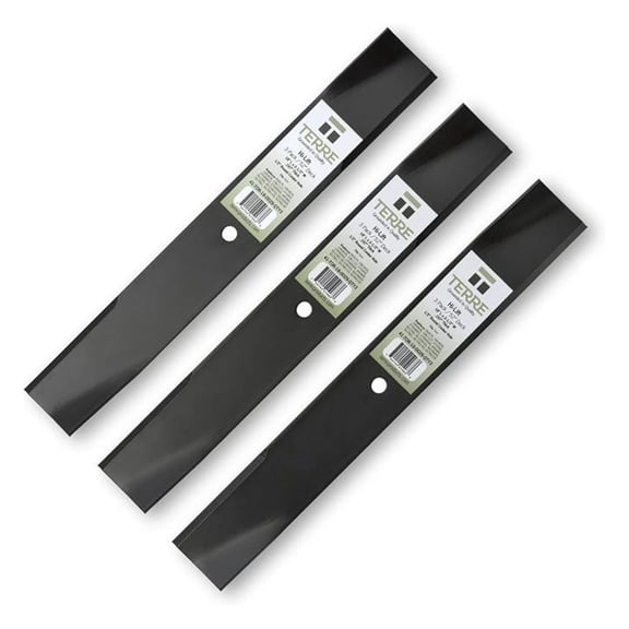 Terre Products, 3 Pack Low Lift Lawn Mower Blades, 52 Inch Deck, Compatible with Toro Timecutter, Replacement for 106-0626, 106-0628, 108-1127, 27-0990, 44-5480, 56-2390, 92-7961