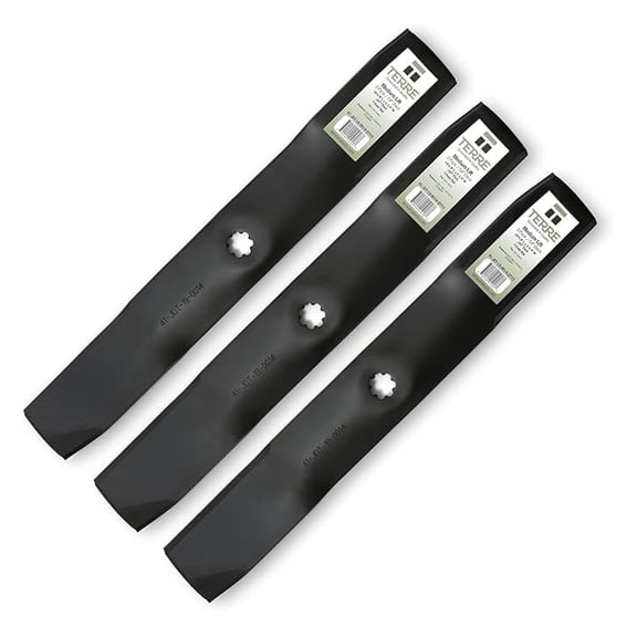 Terre Products, 3 Pack Medium Lift Lawn Mower Blades, 54 Inch Deck, Compatible with GX21380, GY20679, GY20684, GY20686, 100 Series D170, E180, G110, 190C, LA150, LA175