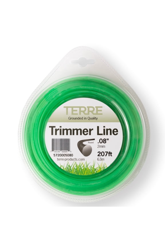 Products Commercial Grade pound 080 Trimmer Line, Green Round Coil High Quality Weed Eater String, Line Length 207 ft. or 63 m, Weed Wacker String Size .080 inch or 2mm