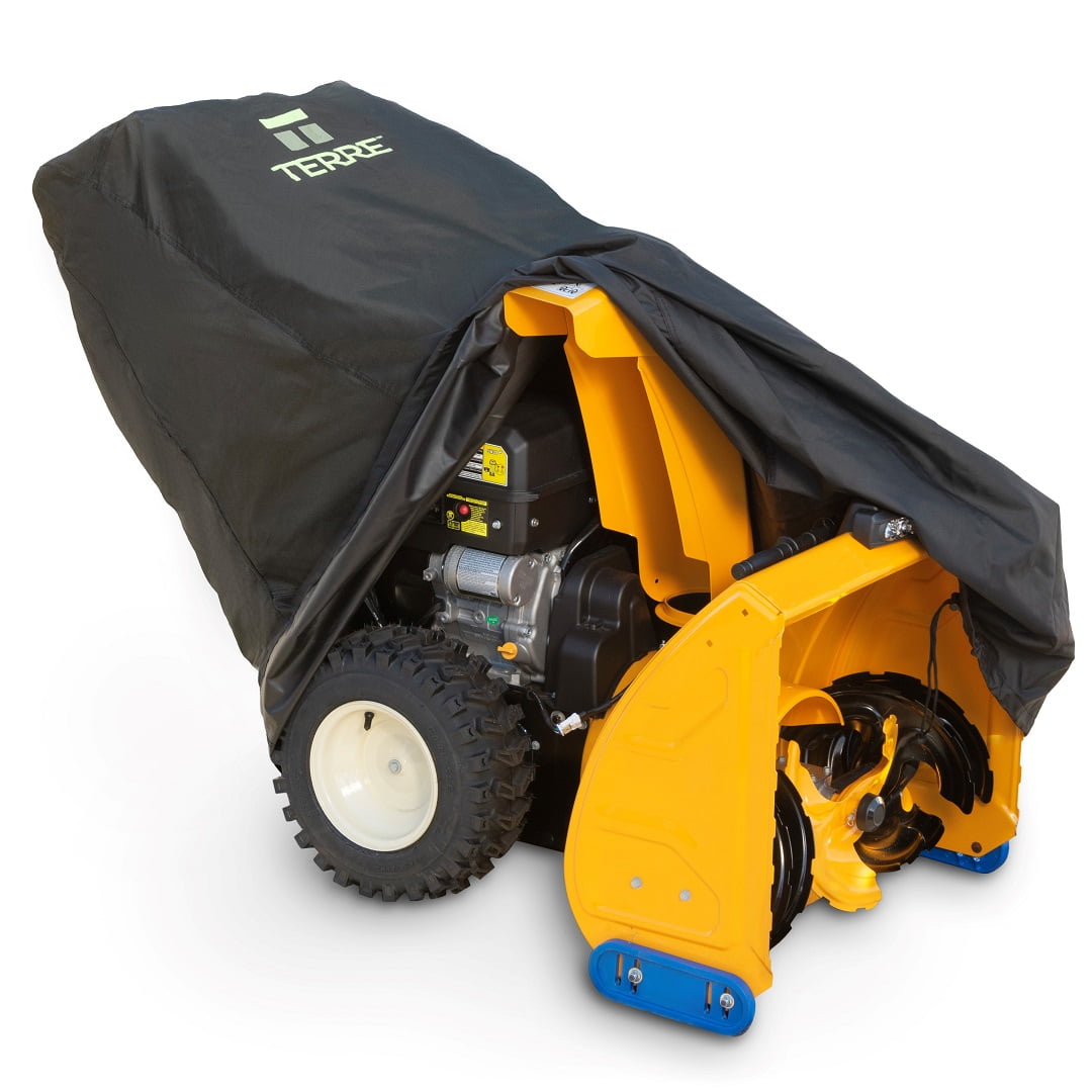 Heavy Duty Black Waterproof Snow Blower Cover with Windproof Drawstring