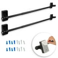 thumbnail image 1 of Self-adhesive or Wall Mounted Rod 17-30 inch long - Black (Set of 2), 1 of 3