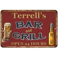thumbnail image 1 of Terrell's Red Bar and Grill Rustic Sign Decor 8x12 208120045788, 1 of 1