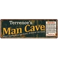 thumbnail image 1 of Terrence's Man Cave Rules Green Sign Decor Gift 8x24 108240005486, 1 of 1