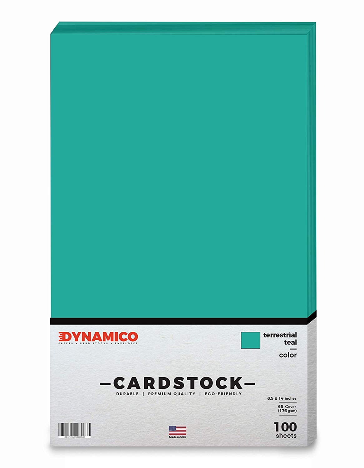 Terrestrial Teal 8.5 x 14" Cardstock Paper - Legal/Menu Size - for Cards and Stationery Printing | Medium weight 65 LB (175 gsm) Cover Card Stock | 100 Sheets Per Pack