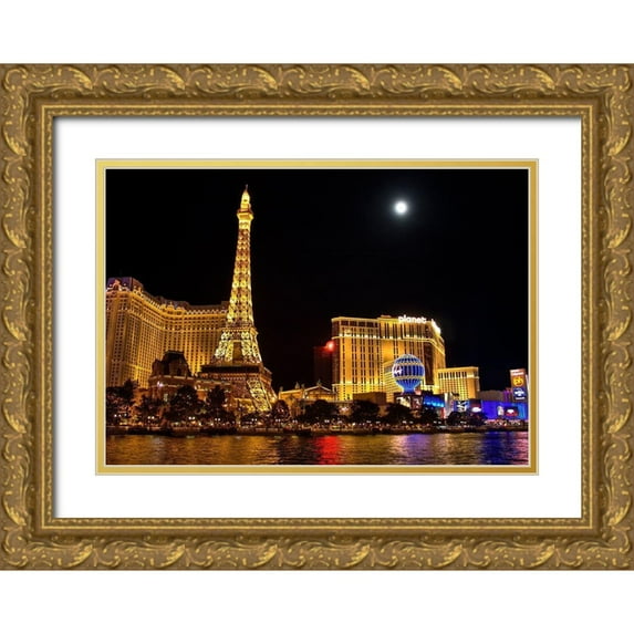 Terrible, Aurelien 14x11 Gold Ornate Wood Framed with Double Matting Museum Art Print Titled - Paris-Vegas
