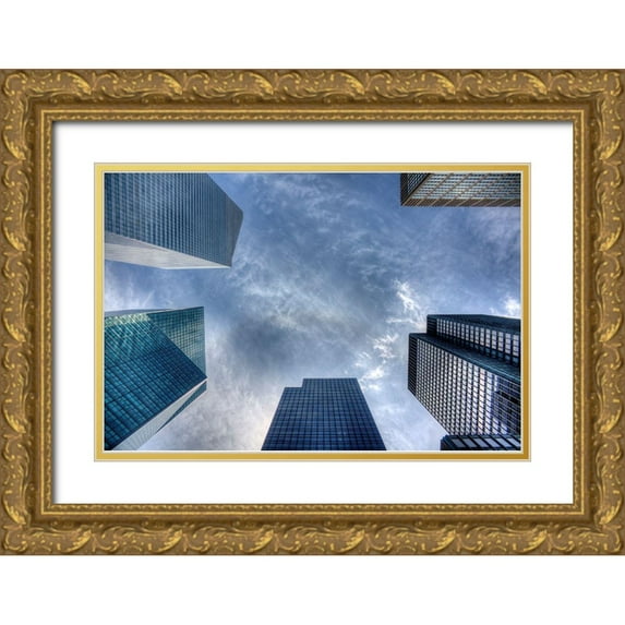 Terrible, Aurelien 24x17 Gold Ornate Wood Framed with Double Matting Museum Art Print Titled - Geometric Game