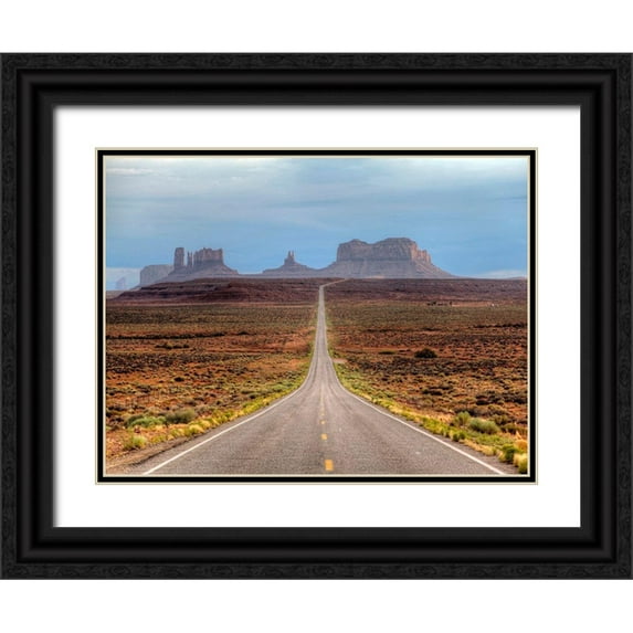 Terrible, Aurelien 24x19 Black Ornate Wood Framed with Double Matting Museum Art Print Titled - Backyard