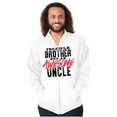 thumbnail image 1 of Terrible Brother Awesome Uncle Men's Big & Tall Graphic Zip Up Hoodie Brisco Brands 4X, 1 of 5