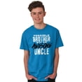 thumbnail image 1 of Terrible Brother Awesome Uncle Men's Graphic T Shirt Tees Brisco Brands X, 1 of 6