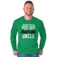 thumbnail image 1 of Terrible Brother Awesome Uncle Men's Long Sleeve Tee T Shirt Brisco Brands 2X, 1 of 6