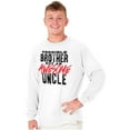 thumbnail image 1 of Terrible Brother Awesome Uncle Men's Long Sleeve Tee T Shirt Brisco Brands L, 1 of 6