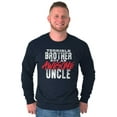 thumbnail image 1 of Terrible Brother Awesome Uncle Men's Long Sleeve Tee T Shirt Brisco Brands S, 1 of 6