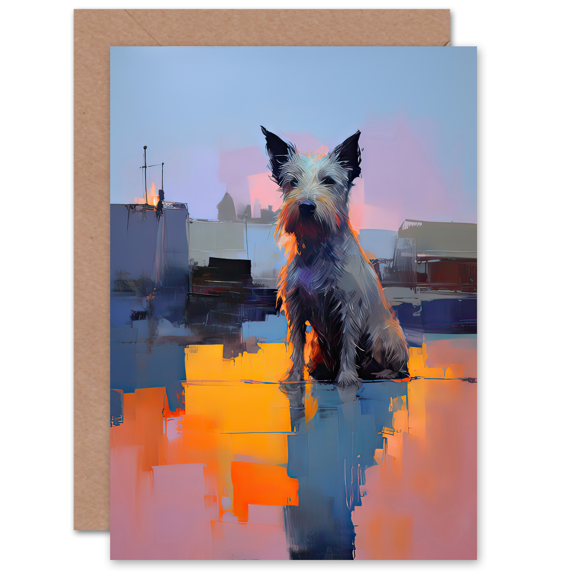 Biglietto D'auguri Artery8 – Bambino Con Cane Sulla Spiaggia – 17,5 X 12,5 Cm Con Busta – Ideale Per Compleanno, Grazie O Anniversario