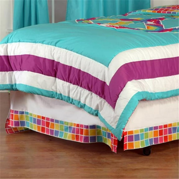 Terrific Tie Dye Twin Bed Skirt