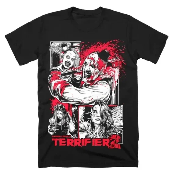 Terrifier 2 Horror Movie Shirt, Spooky Graphic Tee, Halloween Horror T-Shirt