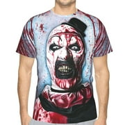 Terrifier 2 Unisex 3d Pattern Printed Short Sleeve T-Shirts Casual Graphics Tees Small