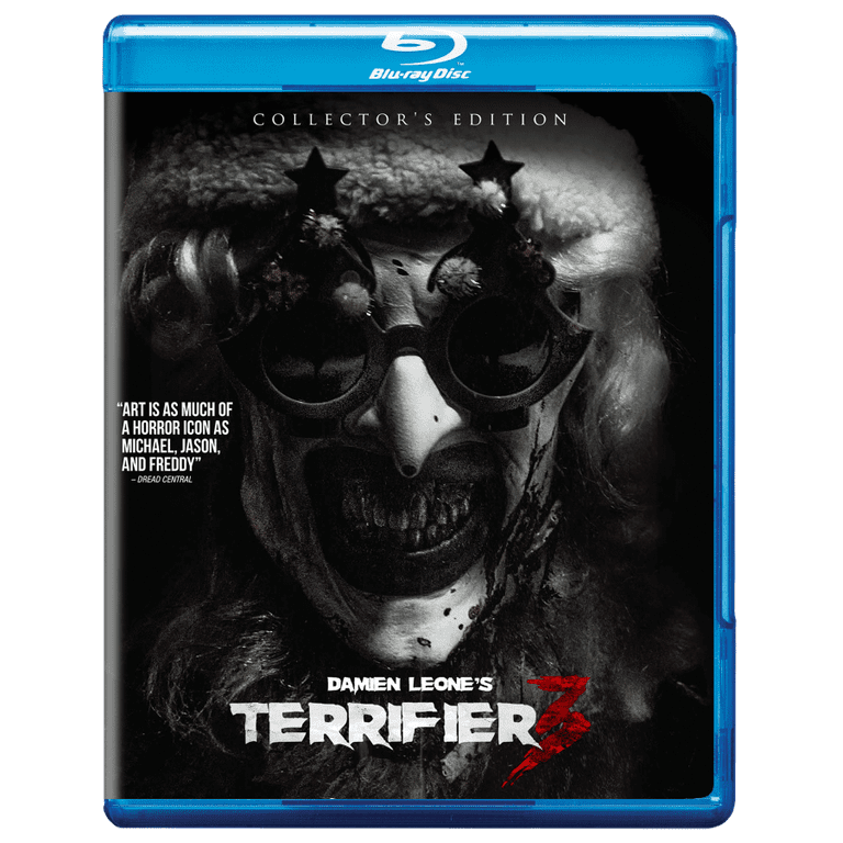 Free Shipping! Anderson Terrifier 3 Blu-ray Horror Movie with Art