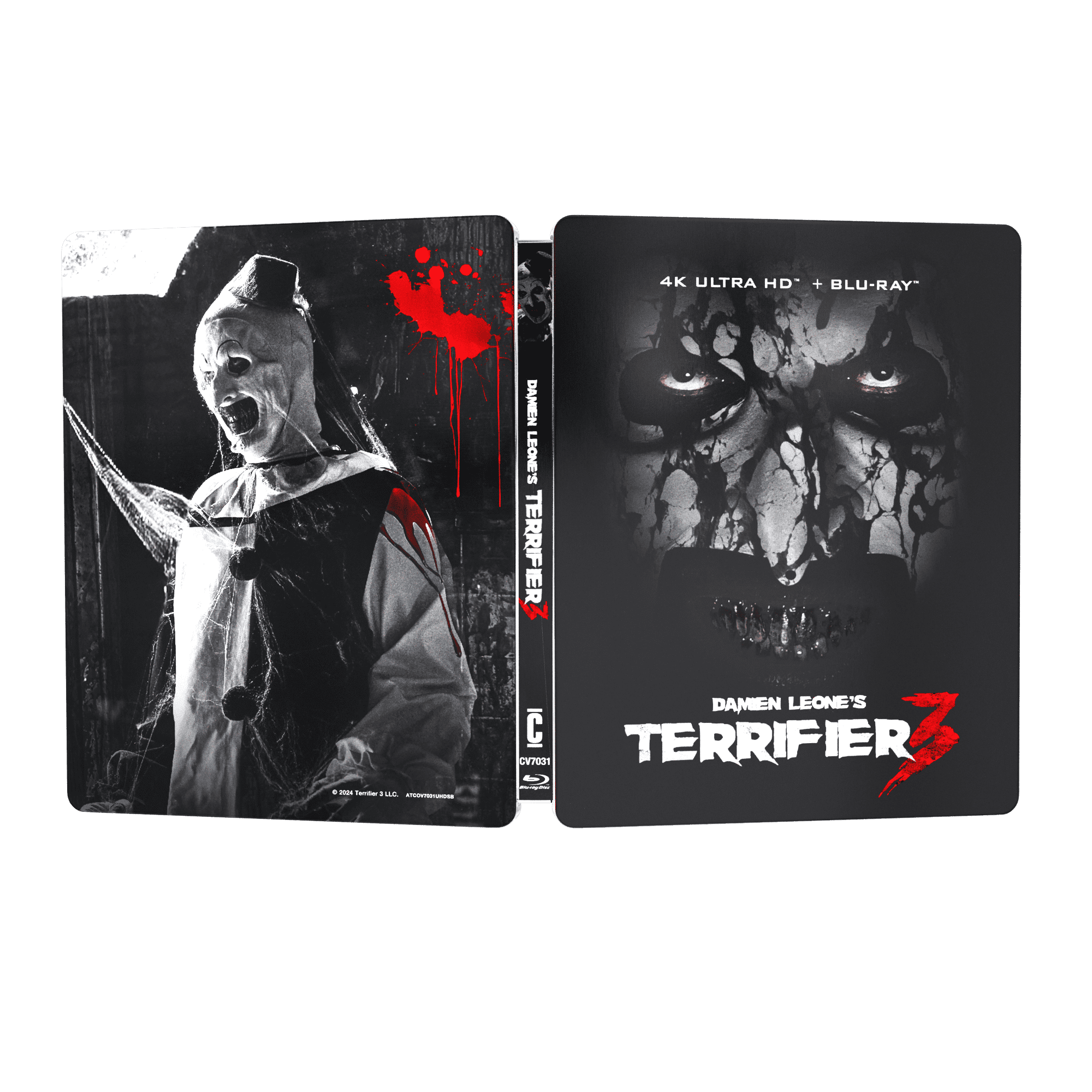 Terrifier 3 Collector's Edition (Steelbook) (4K UHD + Blu-ray), Cineverse, Horror