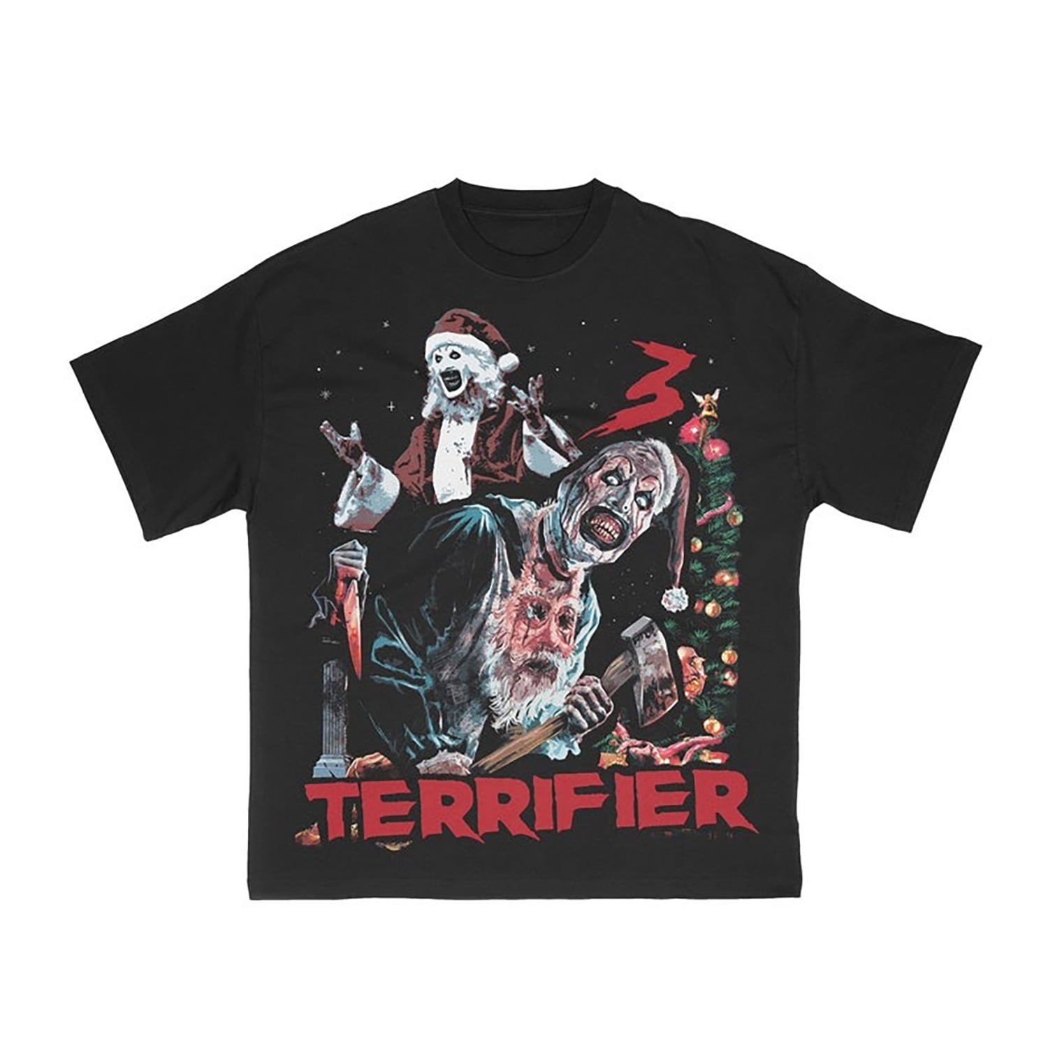 Terrifier 3 Graphic Tee, Horror Movie Shirt, Halloween, Scary Movie