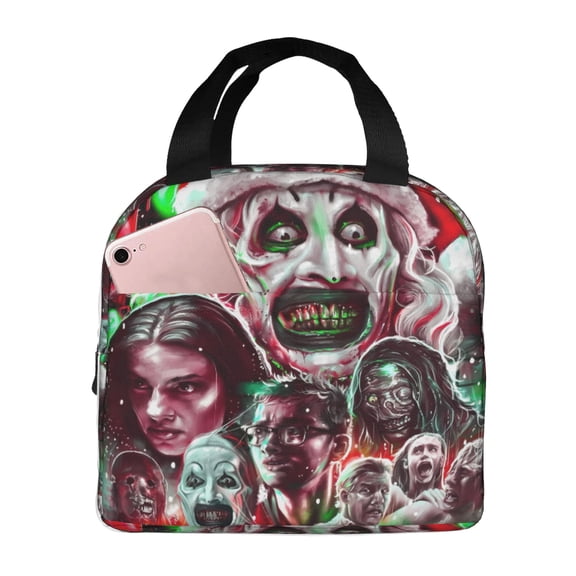 Terrifier 3 Lunch Bag Tote Bag Insulated Lunch Box Picnic Beach Fishing Work
