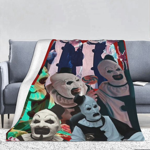 Terrifier Air Conditioning Blanket Lightweight Thermal Bed Quilt Ultra Cozy Throw Blanket Tapestry For Bedding Sofa And Travel 66" X 90"
