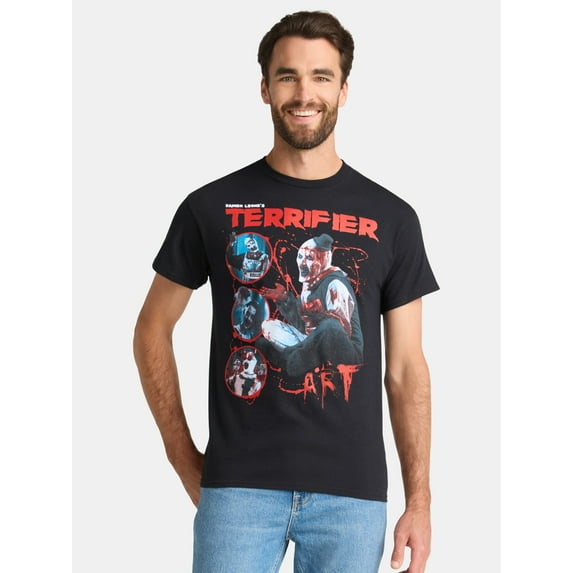 Terrifier Men's and Big Men's Art Graphic Tee, Sizes S-3XL