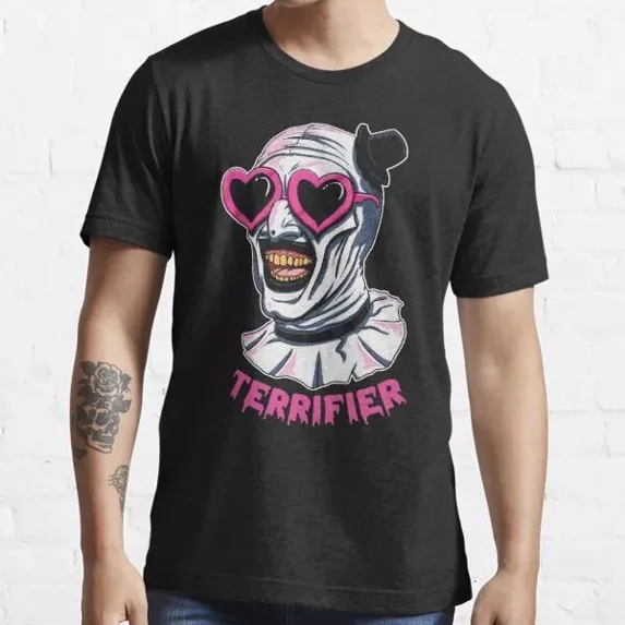 Terrifier Art The Clown Heart Glasses Essential T-Shirt