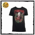thumbnail image 1 of Vintage Terrifier Art the Clown Wreath T-Shirt US Import, 1 of 5