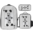 thumbnail image 1 of Terrifier Backpack 3 Piece Set Bookbag Fashion Pattern School Bag Daypack Combination, 1 of 8