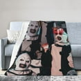 thumbnail image 1 of Terrifier Blankets Ultra Soft Flannel Blanket All Season Fuzzy Blanket Fluffy Cozy Blanket For Couch Bed Sofa 40"X30", 1 of 9