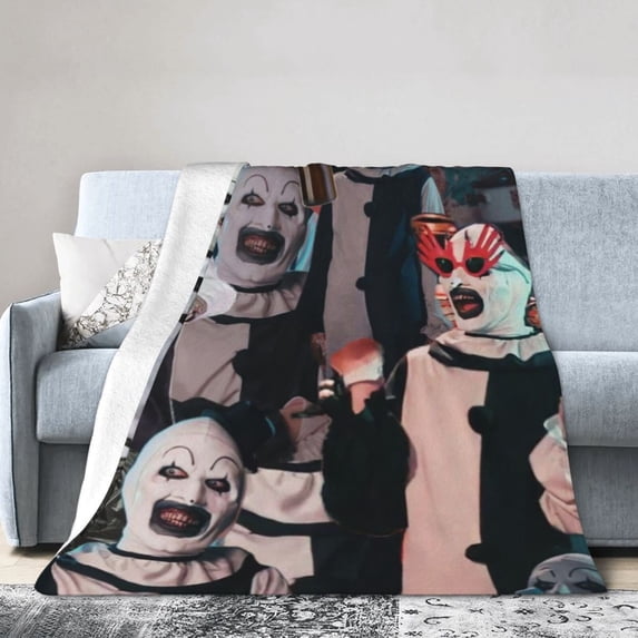 Terrifier Blankets Ultra Soft Flannel Blanket All Season Fuzzy Blanket Fluffy Cozy Blanket For Couch Bed Sofa 50"X40"