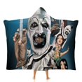 thumbnail image 1 of Terrifier Cloak Hooded Blanket Soft Wearable Blanket Hoodie Throw Cape for Couch Kids Adults 40"x50", 1 of 8