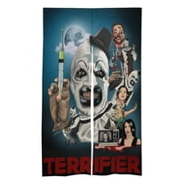 Terrifier Doorway Curtain Printed Room Divider Splice Door Curtain Blackout Privacy Tapestry Curtain Home Decoration 34"x57"