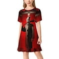 thumbnail image 1 of Terrifier Girls Short Sleeve Dress Soft Cute Designs Dresses Casual T-Shirt Dress 160CM, 1 of 7
