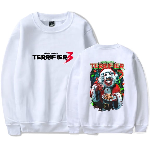 Terrifier Halloween Horror Movies Merch Long Sleeve Crewneck Sweatshirt For Men/Women Unsiex Fashion Streetwear Top
